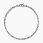 SCULPTED CABLE CHAIN BRACELET Sterling Silver, 2.7mm