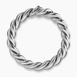 SCULPTED CABLE CHAIN BRACELET Sterling Silver, 10mm