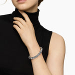 SCULPTED CABLE CHAIN BRACELET Sterling Silver, 10mm
