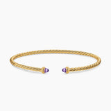 MICRO CABLESPIRA® FLEX BRACELET 18K Yellow Gold with Amethyst, 2.6mm