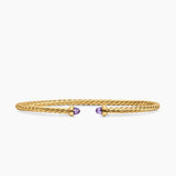 MICRO CABLESPIRA® FLEX BRACELET 18K Yellow Gold with Amethyst, 2.6mm