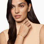 MICRO CABLESPIRA® FLEX BRACELET 18K Yellow Gold with Peridot, 2.6mm