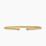 MICRO CABLESPIRA® FLEX BRACELET 18K Yellow Gold with Pearls, 2.6mm