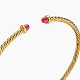 MICRO CABLESPIRA® FLEX BRACELET 18K Yellow Gold with Rubies, 2.6mm