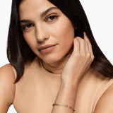 MICRO CABLE FLEX® BRACELET Sterling Silver with 14K Yellow Gold and Rubies, 2.6mm