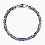 SPIRITUAL BEADS FACETED BRACELET Sterling Silver with Labradorite, 5mm