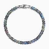 SPIRITUAL BEADS FACETED BRACELET Sterling Silver with Labradorite, 5mm