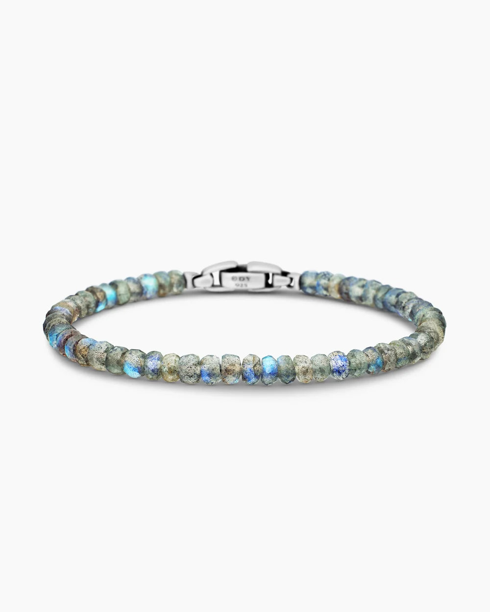 SPIRITUAL BEADS FACETED BRACELET Sterling Silver with Labradorite, 5mm