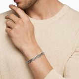 Curb Chain Bracelet in Sterling Silver, 8mm