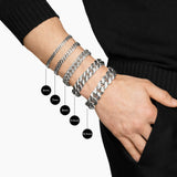 Curb Chain Bracelet in Sterling Silver, 8mm