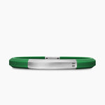 Streamline® ID Bracelet Green Rubber with Sterling Silver, 8mm