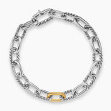 DY MADISON® CHAIN BRACELET Sterling Silver with 18K Yellow Gold, 8.5mm