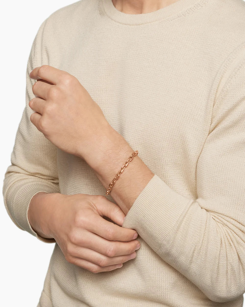 Streamline® Heirloom Chain Link Bracelet in 18K Rose Gold, 5.5mm