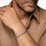 Streamline® Link Bracelet Sterling Silver with Black Diamonds, 5.5mm