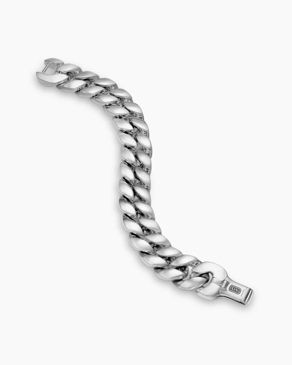 Curb Chain Bracelet Sterling Silver, 18mm