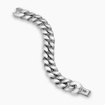 Curb Chain Bracelet Sterling Silver, 18mm