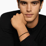 Spiritual Beads Bracelet 18K Yellow Gold with Bloodstone and Red Jasper, 4mm