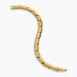 Chevron Link Bracelet 18K Yellow Gold, 7.6mm