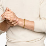 Cable Cuff Bracelet 18K Yellow Gold, 6mm