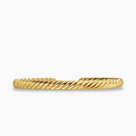 Cable Cuff Bracelet 18K Yellow Gold, 6mm