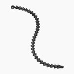Armory® Link Bracelet Black Titanium with Black Diamonds, 7.5mm