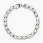 SPIRITUAL BEADS BRACELET Sterling Silver with Pearls, 8mm