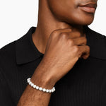 SPIRITUAL BEADS BRACELET Sterling Silver with Pearls, 8mm
