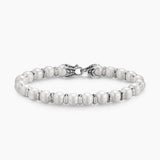 SPIRITUAL BEADS BRACELET Sterling Silver with Pearls, 8mm