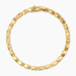 Hex Pavé Tennis Bracelet 18K Yellow Gold with Diamonds, 8mm