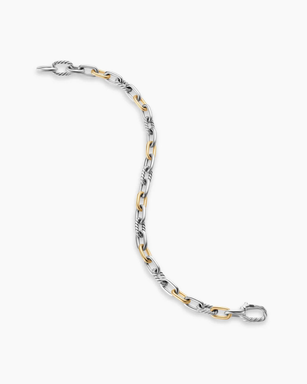 DY MADISON® CHAIN BRACELET Sterling Silver with 18K Yellow Gold, 6mm