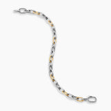 DY MADISON® CHAIN BRACELET Sterling Silver with 18K Yellow Gold, 6mm