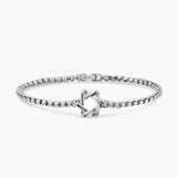 STAR OF DAVID STATION BRACELET Sterling Silver, 3.6mm