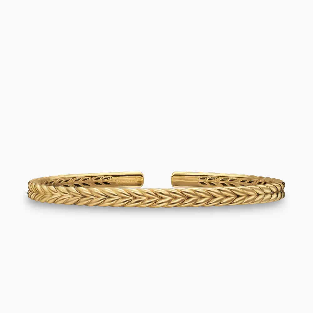 CHEVRON FLEX BRACELET 18K Yellow Gold, 5.2mm