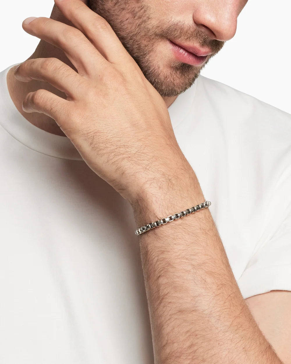 BOX CHAIN BRACELET Sterling Silver, 5mm