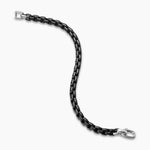 Box Chain Bracelet Stainless Steel and Sterling Silver, 7.3mm