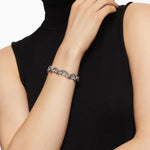Oval Link Chain Bracelet in Sterling Silver, 12mm