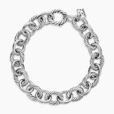 OVAL LINK CHAIN BRACELET Sterling Silver, 10mm