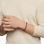 Box Chain Bracelet in Stainless Steel with 14K Yellow Gold, 5mm