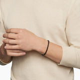 Box Chain Bracelet in Stainless Steel with 14K Yellow Gold, 5mm