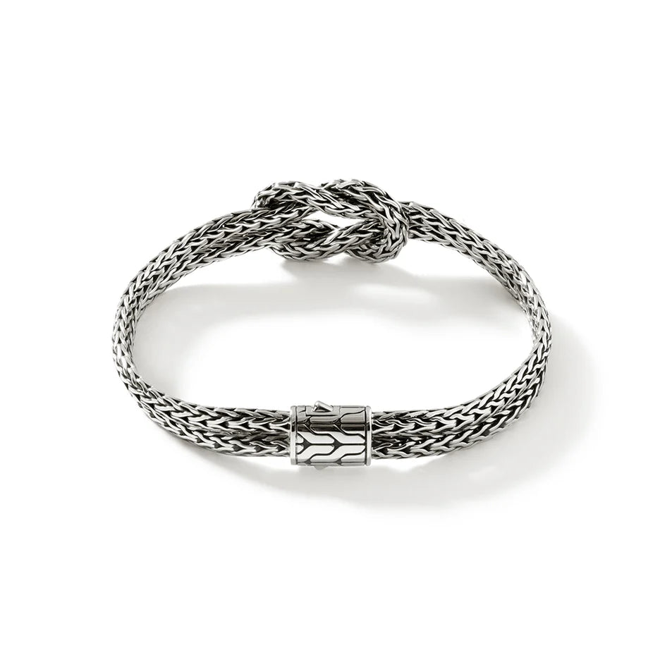 Love Knot Bracelet, Sterling Silver, 7MM