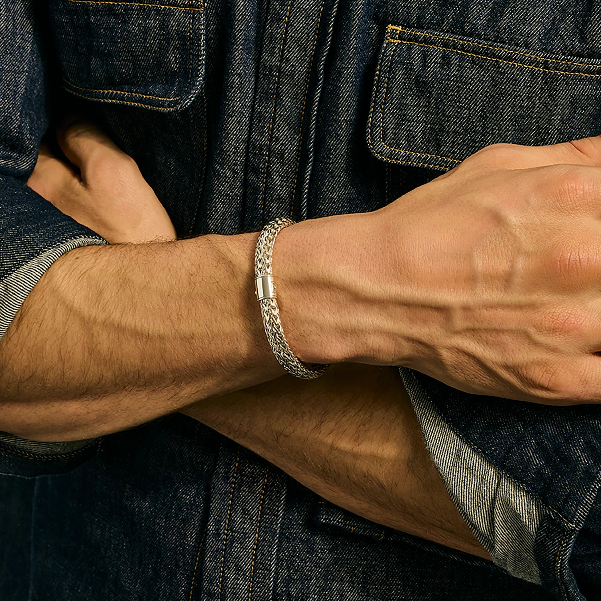 Icon Bracelet, Sterling Silver, 7.5MM