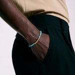 Heishi Bracelet, Gold, Hardstones