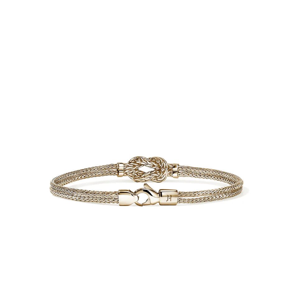 Love Knot Bracelet, Gold, Diamonds