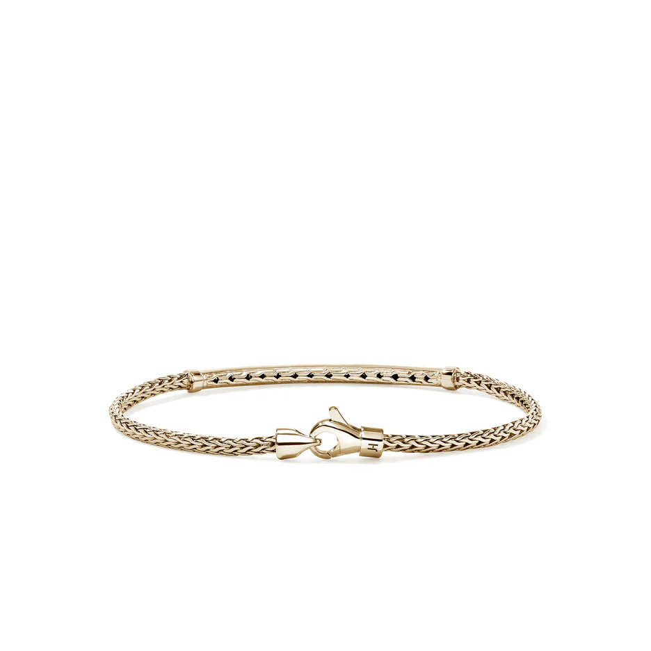 JH Essential Pavé Bracelet, Gold, Diamonds, 2.5MM