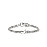 Naga Bracelet, Sterling Silver, Diamonds, Blue Sapphires, 3.5MM