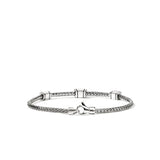 Icon Stud Bracelet, Sterling Silver, Diamonds, 2.5MM