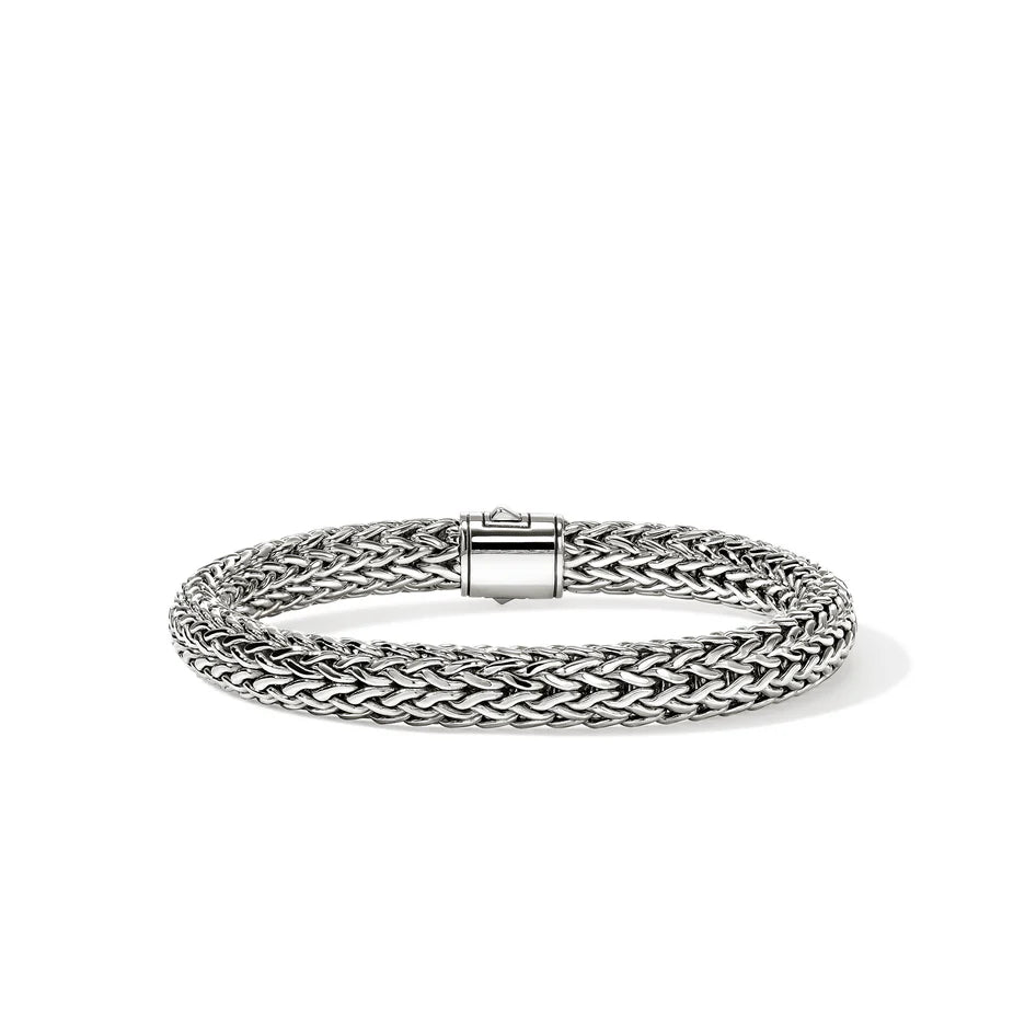 Icon Bracelet, Sterling Silver, Diamonds, 7.5MM