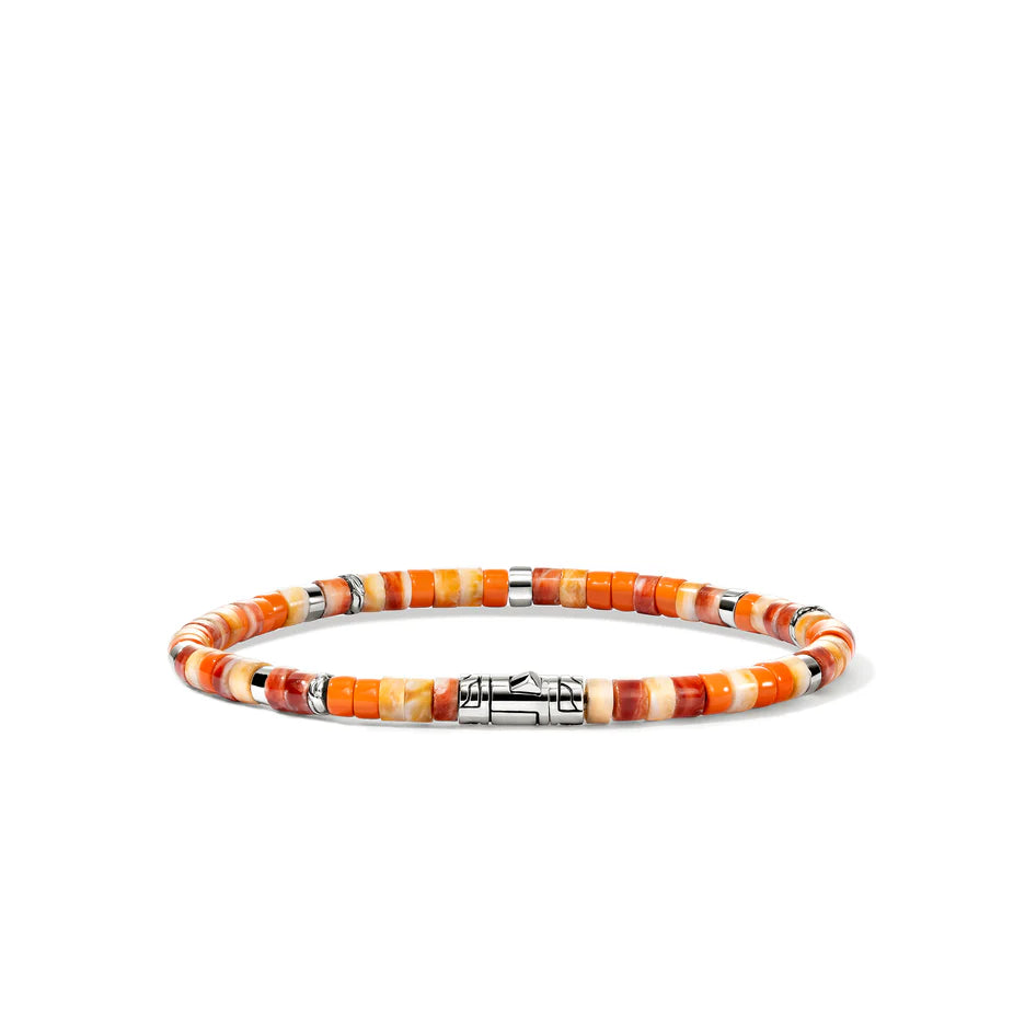 Heishi Bracelet, Sterling Silver, 4MM
