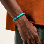 Heishi Bracelet, Sterling Silver, Turquoise, 8MM