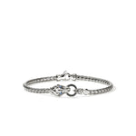 Naga Bracelet, Sterling Silver, Black Sapphire, 3.5MM